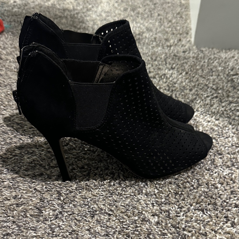 Madden Girl Black Perforated Heels